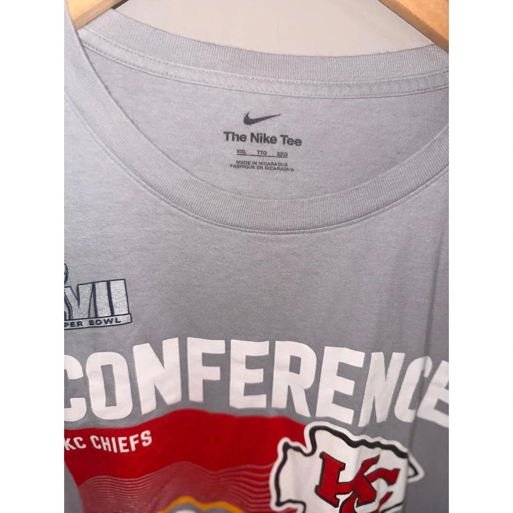 Nike‎ Kansas City Chiefs Super Bowl LVII Champions Long Sleeve Shirt Mens XXL